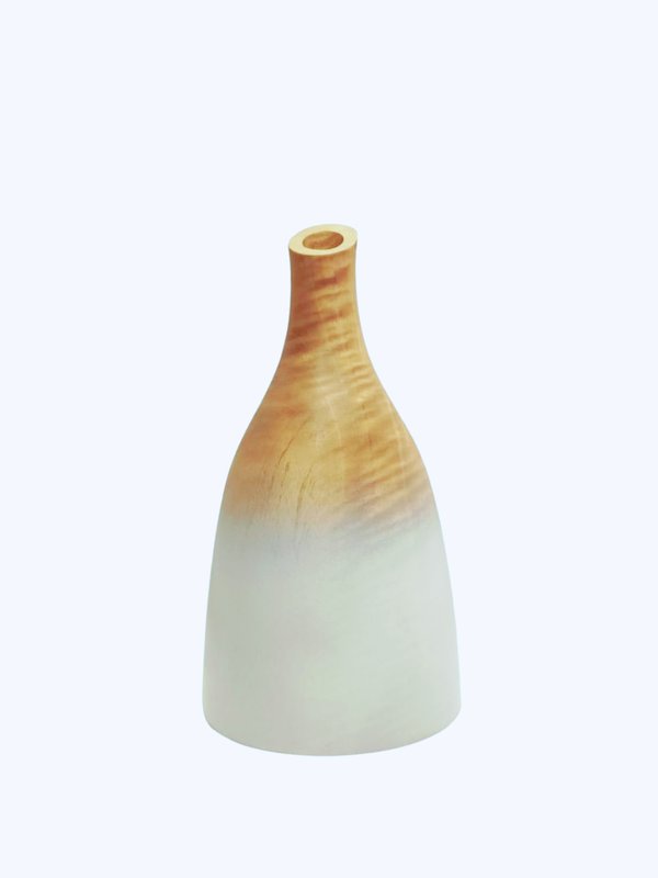 Wooden Short Vase No.3 (Wooden White Colour)