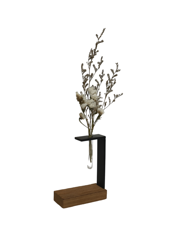 Flower Vase Table Decor 2 (Teak Wood)