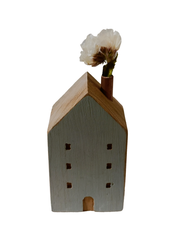 Mini House Decor Design 2 - Grey (Teak Wood)