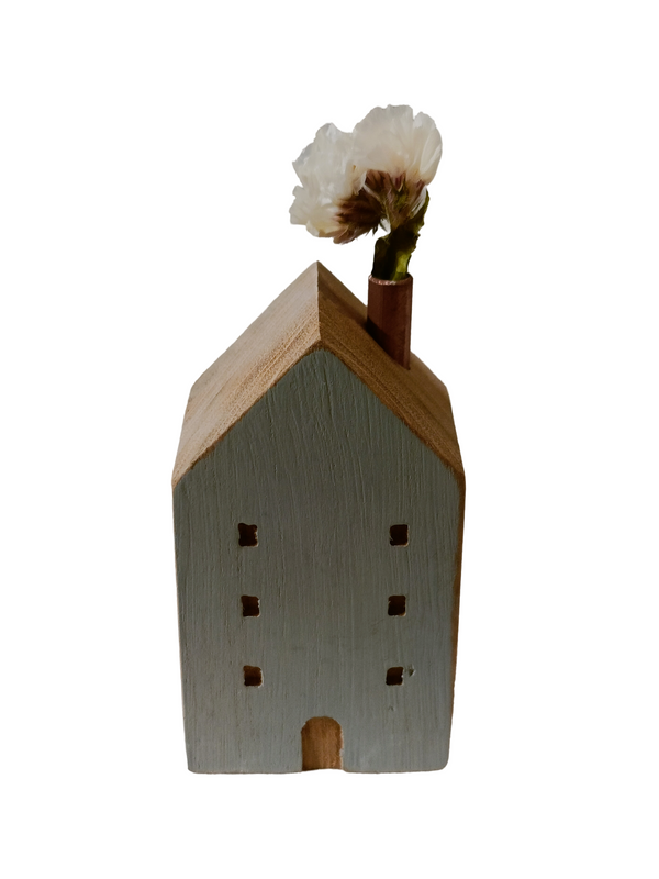 Mini House Decor Design 2 - White (Teak Wood)