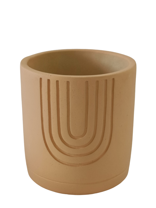 Carmen Design Pot (Light Brown)